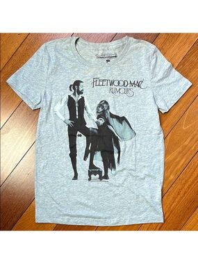 Live Nation Fleetwood Mac 'Rumours' Graphic Tee - Light Gray with Black Print